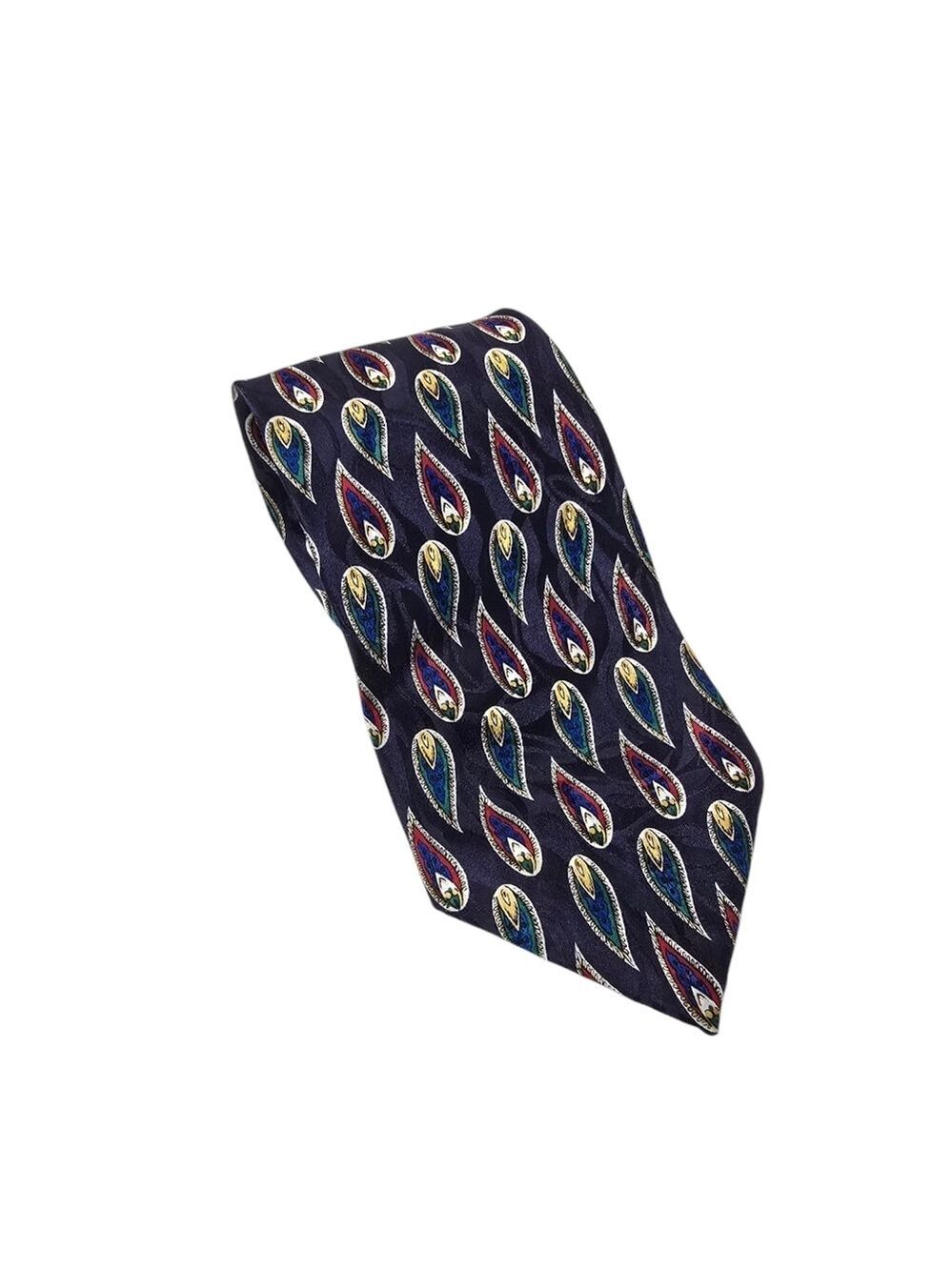 Park Avenue Blue Printed Silk Tie